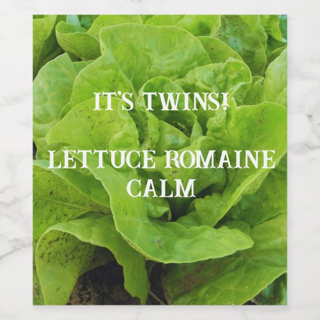 Green es la etiqueta de vino gemelo (Etiqueta única)