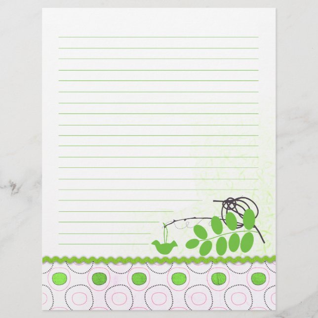 Green Feel Better Binder Lined Flyers (Frente)