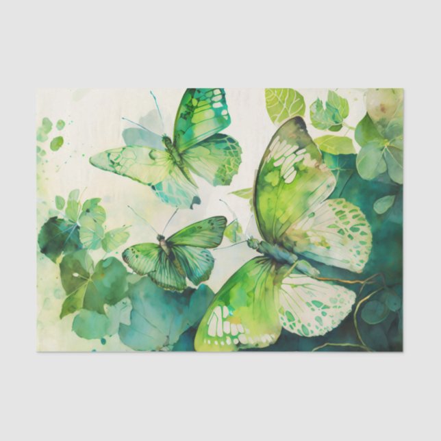 GREEN HEAVEN mariposas desacoplar papel (Anverso)