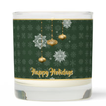 Green Holidays Scented Jar Candle
