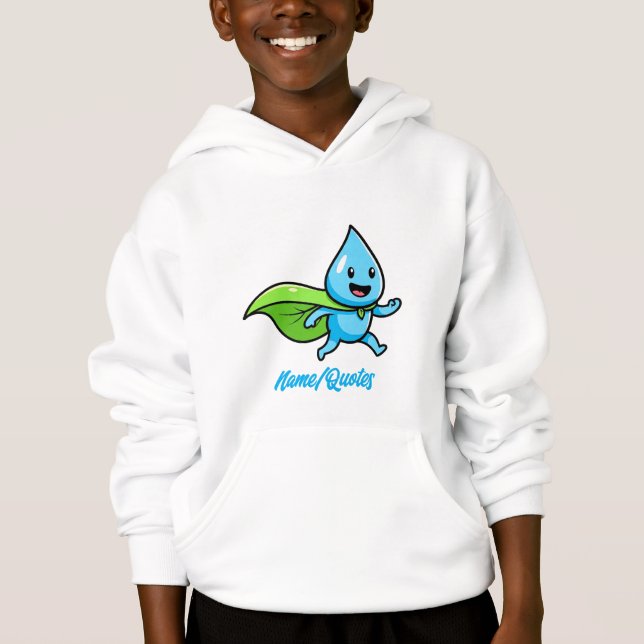 Green Lifestyle Water Drop Character (Anverso)