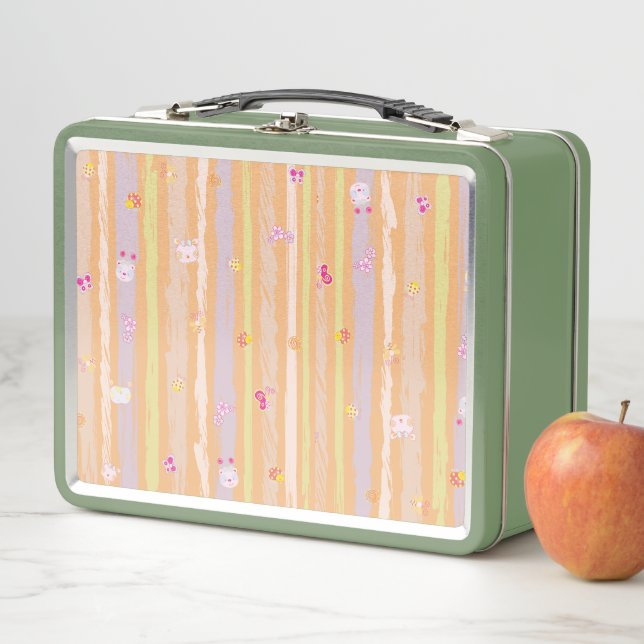 Green Lunch Box – Baby Joy & Creatures Pastel (In situ)