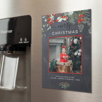 Green Merry Christmas Photo Chalkboard