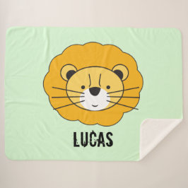 Green Personalized lindo llanto bebé manta