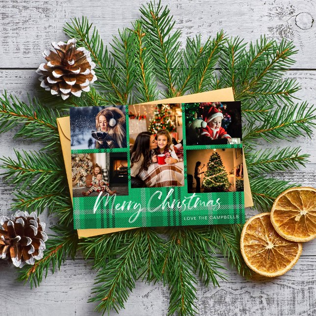 Green Plaid 5 Merry Christmas Photo (Subido por el creador)