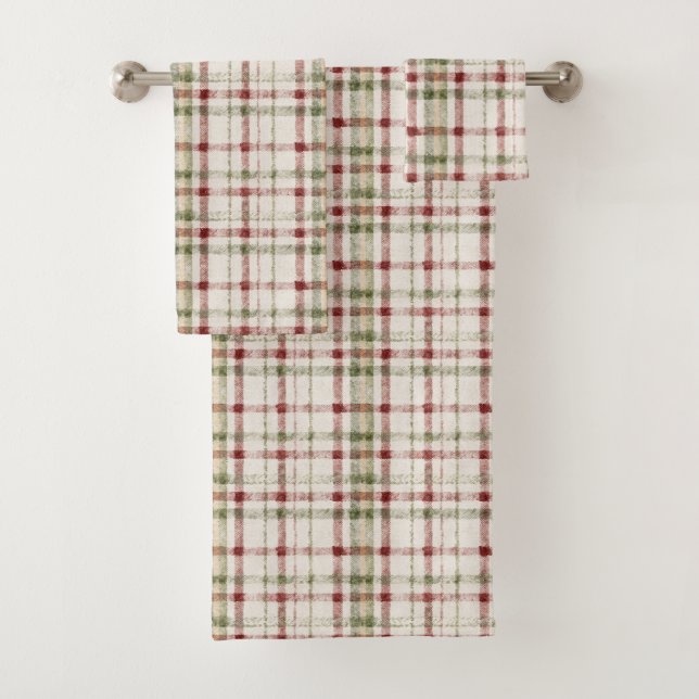 Green Red Cream Stripes  (In situ)