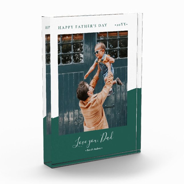 Green | Regalo del día del padre moderno Foto (Izquierda)