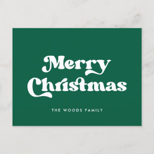 Green Retro Vintage Font Feliz Navidad