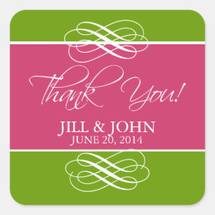 Green Rosa Gracias Por Favorecer A Los Etiquetas D