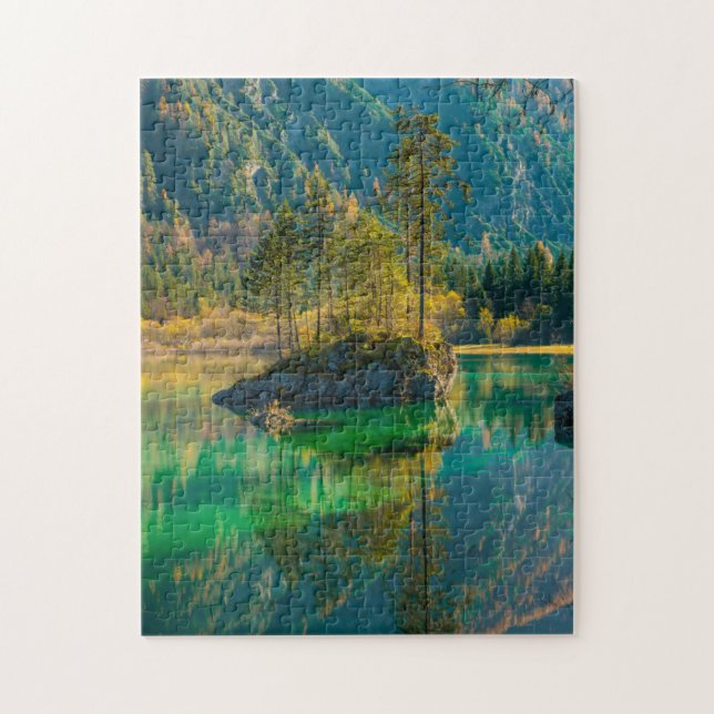 Green Scenes Puzzles Mountain Art Complex Jigsaw (Vertical)