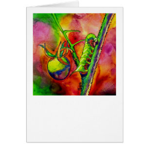 "Green Scourge" - Tarjeta de orujo de tomate