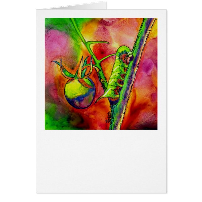"Green Scourge" - Tarjeta de orujo de tomate (Frente)