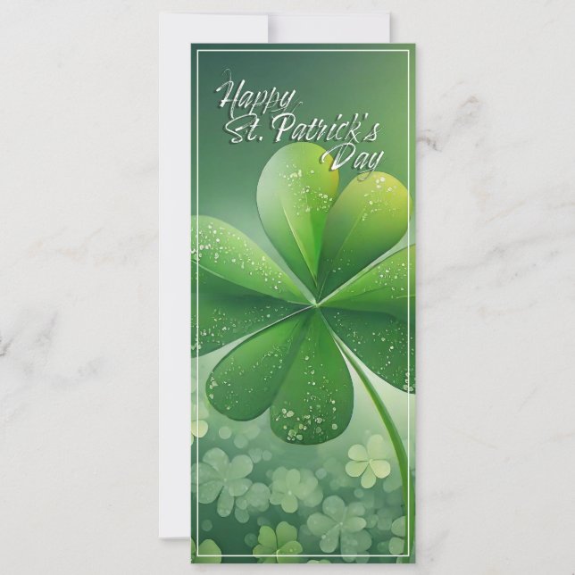 Green Shamrock Happy St. Patrick's Day (7) c (Anverso)
