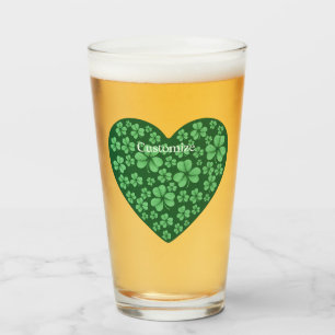 Green Shamrock Heart St Patrick's Day