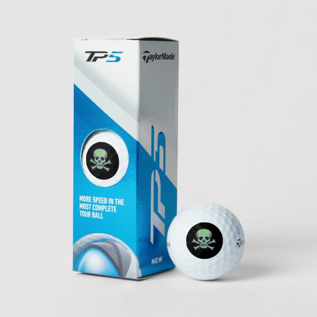 Green Skull Black Taylor Made TP5 pelotas de golf  (Embalaje)