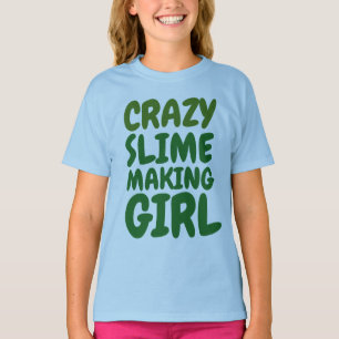 GREEN SLIME HACIENDO Camisetas para niños, Chicas