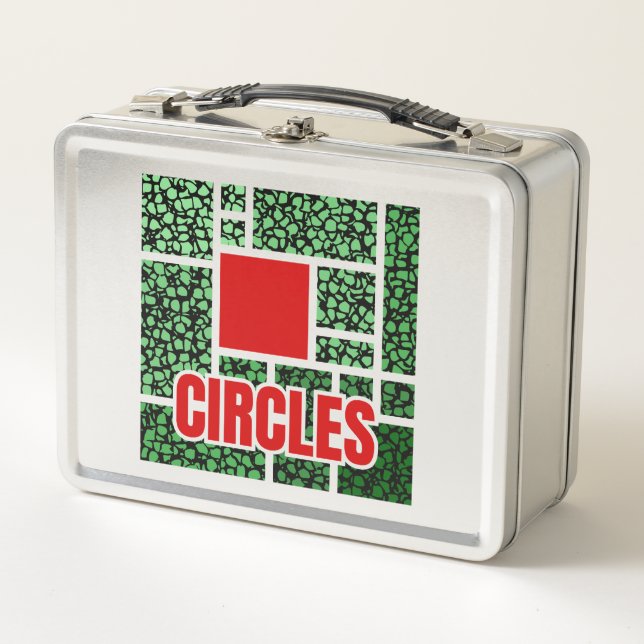 Green Spotted Abstraction with Red Accents (Anverso)