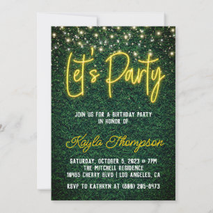 Green Wall Green Wall Invitación de fiesta