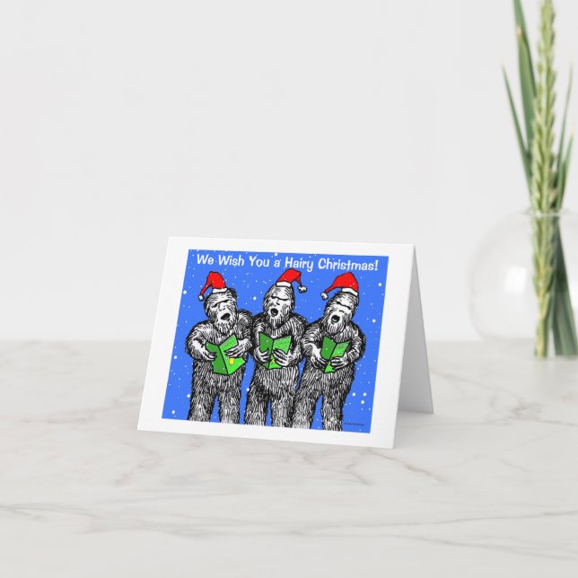 Green Weenii: Tarjeta "Te deseamos un Navidad de h (Anverso)