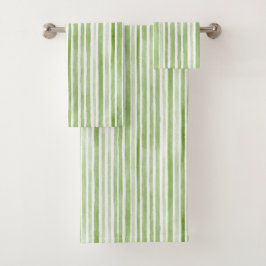 Green White Stripes