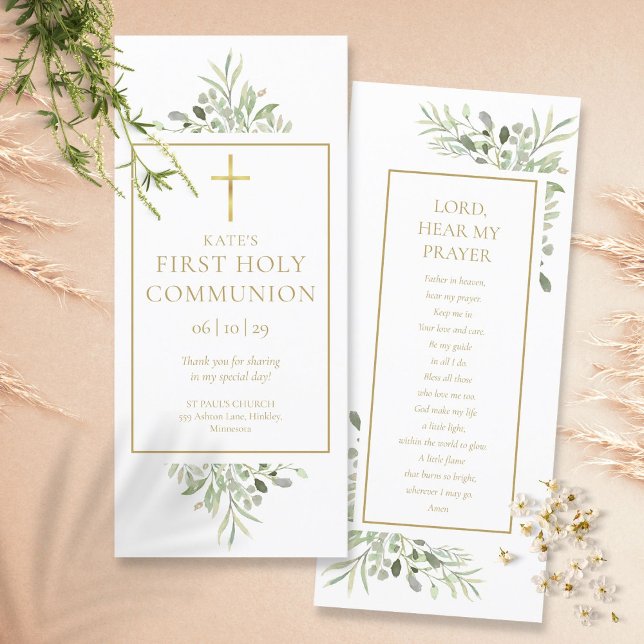Greeneration First Holy Communion Prayer Card Marc (Subido por el creador)