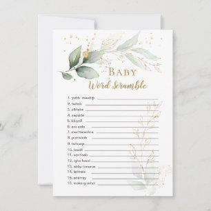 Greeneration Foliage Baby Word Scramble Game