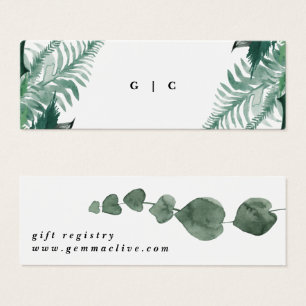 Greeneration Modern Watercolor Gift Registry Enclo