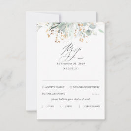 Greenery Bohemian Wedding RSVP