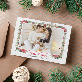 Greenery Botánico Script Foto Navidad 