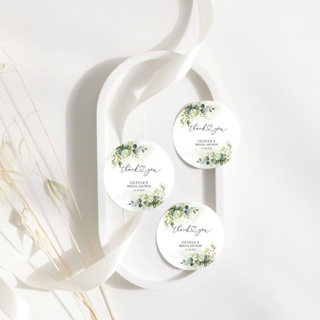 Greenery Bridal Shower Gift Etiqueta (Subido por el creador)