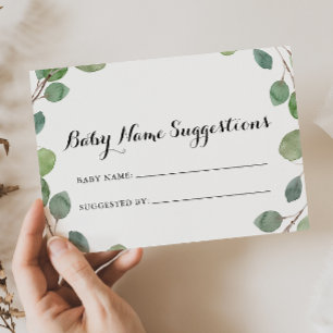Greenery Eucalyptus Baby Name Suggescard