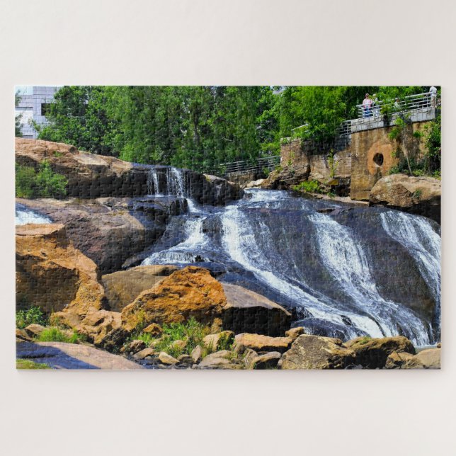 Greenville cae al rompecabezas de Jigsaw Carolina  (Horizontal)