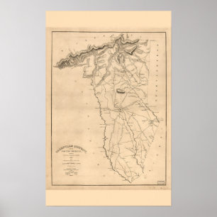 Greenville, SC Histórico Arte de Pared Vintage