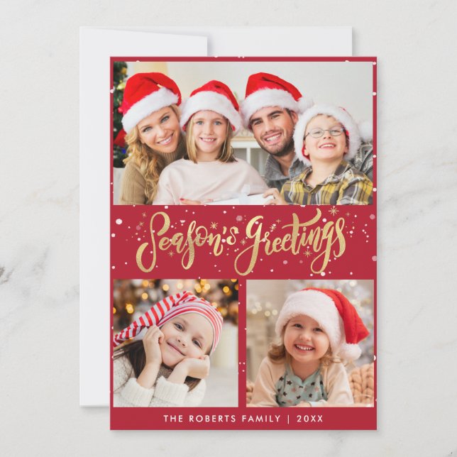 GREETINAS DE TEMPORADA | tarjeta de navidades fami (Anverso)