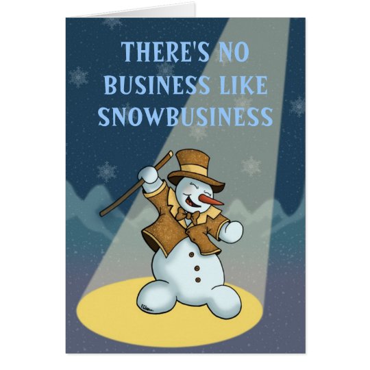 greetingcard del día de fiesta del muñeco de nieve tarjeta de felicitación