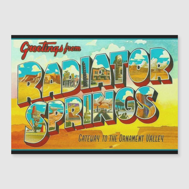 Greetings from Radiator Springs Arizona (Anverso)