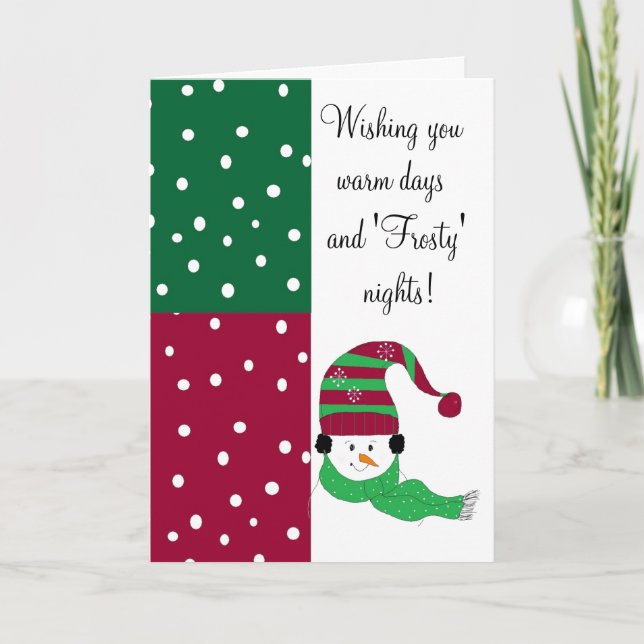 Greetings Frosty - tarjeta (Anverso)