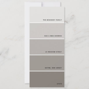 Greige Paint Swatch Nueva Invitación de direccione