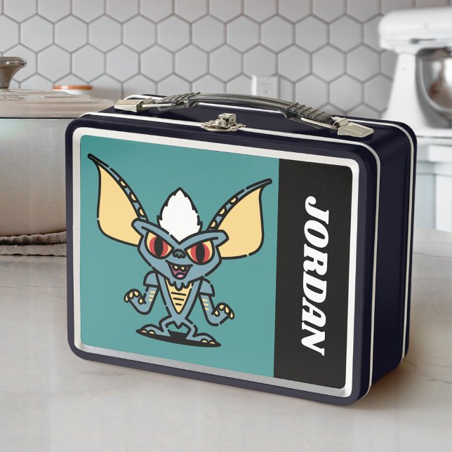 Gremlins | Cómic de Stripe Cute | Añadir su nombre (Lunchbox on counter)