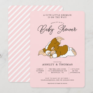 Gremlins   Invitación a Baby Shower del Chica Gizm
