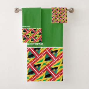 GRENADA JAMAICA FLAG Guión personalizado VERDE