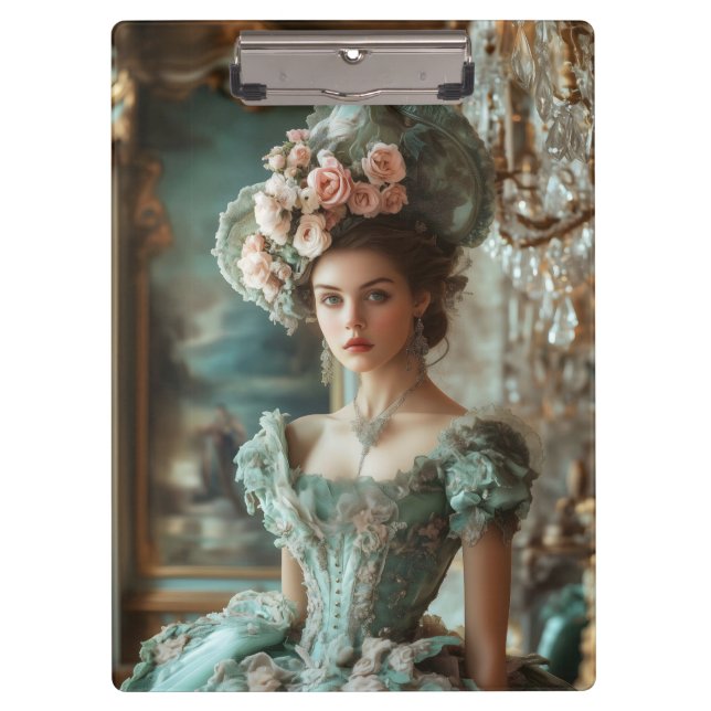 Greta en el portapapeles verde (Anverso)