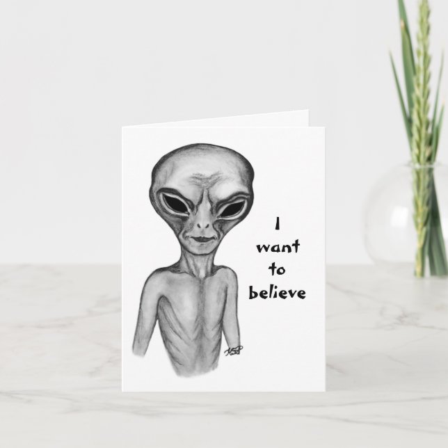 Grey Alien , quiero creer (Anverso)