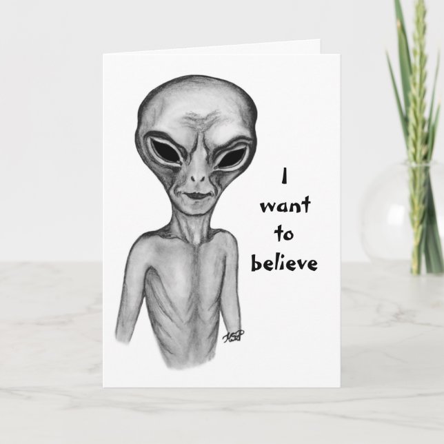 Grey Alien , quiero creer (Anverso)