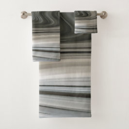 Grey Monotone Artistic Acrylic Pour Abstract