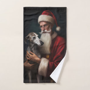 Greyhound Con Navidades Festividades De Santa Clau