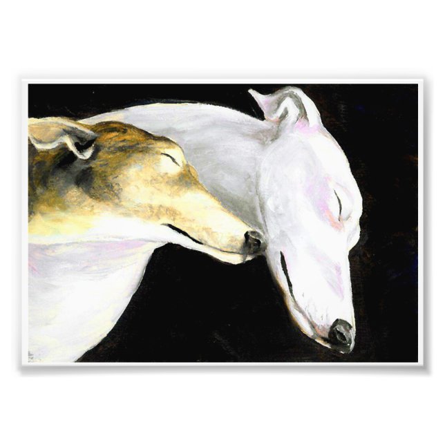 Greyhound Love Dog Foto de arte (Frente)