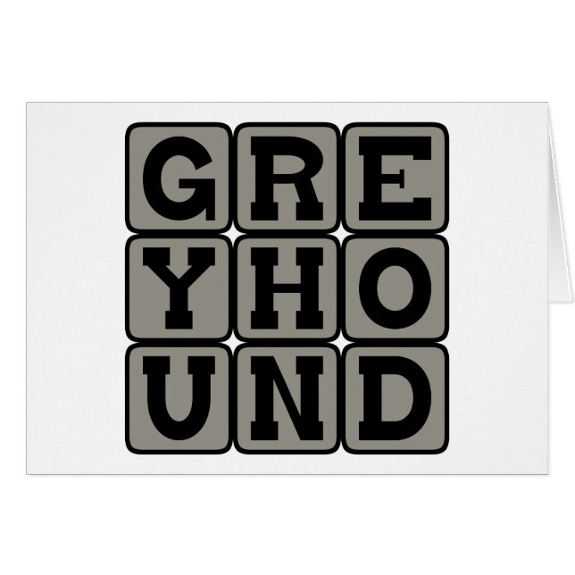 Greyhound, Perro Carreras (Anverso (Horizontal))