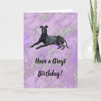Greyhound tiene tarjeta de cumpleaños Greyt