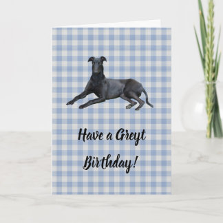 Greyhound tiene tarjeta de cumpleaños Greyt